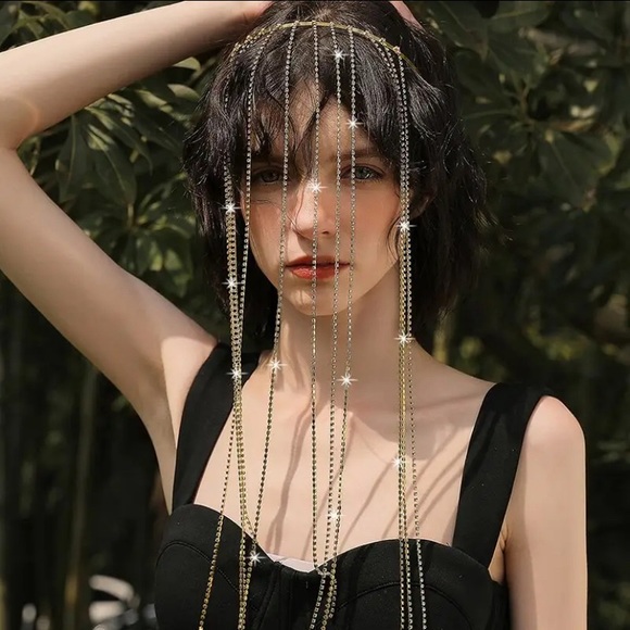 Accessories - 2 in 1 | Golden Sparkling Headband Hair Accessory Wedding Party Casual